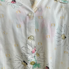 Load image into Gallery viewer, Pastel Floral Linen Button Up
