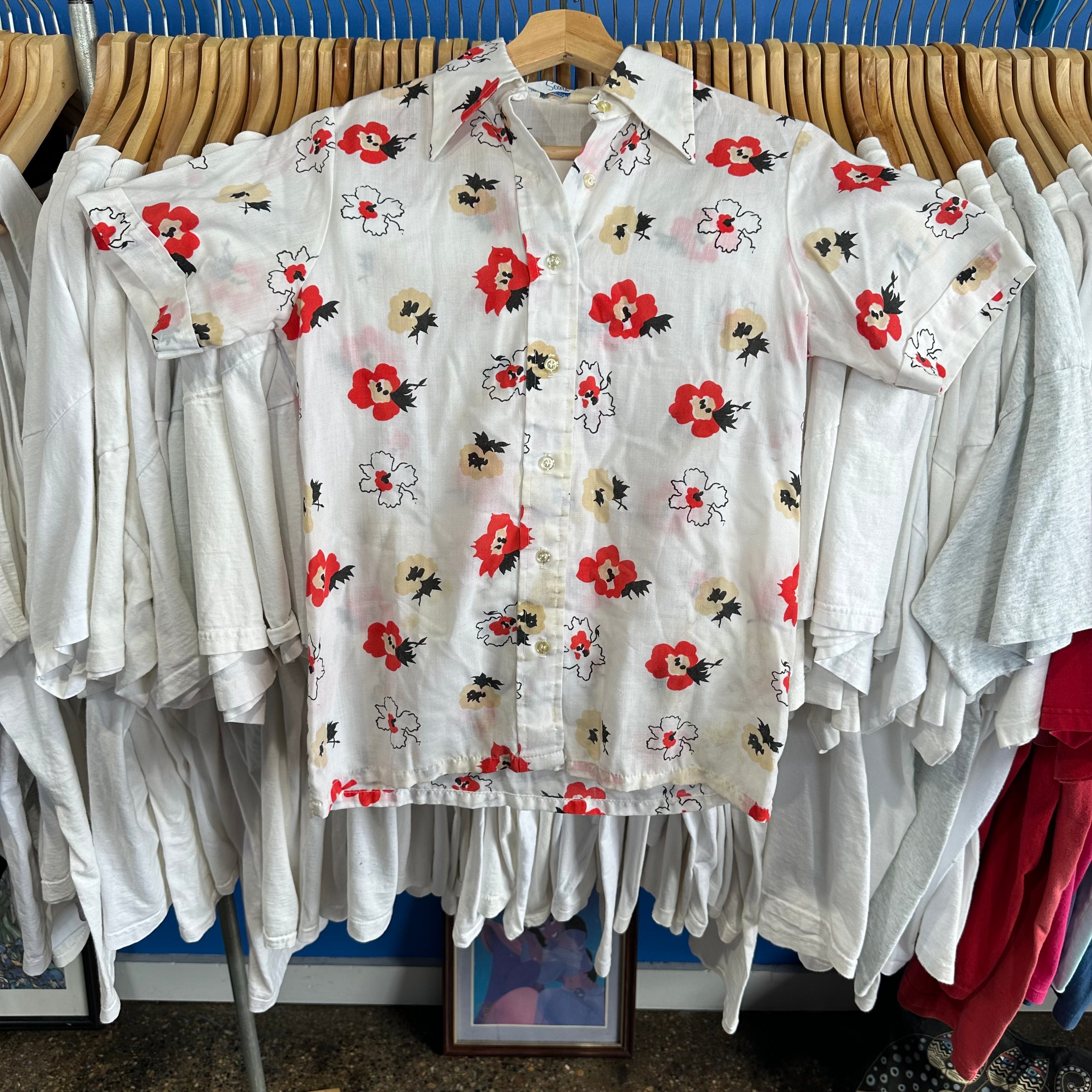 Sears Floral Button Up
