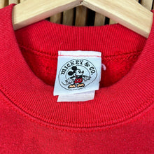 Load image into Gallery viewer, Mickey Mouse Front and Back Red Crewneck Sweatshirt
