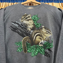 Load image into Gallery viewer, Chipmunk Friends Nature Scene Crewneck Sweatshirt
