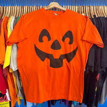 Load image into Gallery viewer, Orange Jack-O-Lantern Face T-shirt
