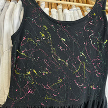Load image into Gallery viewer, Black with Pink/Green/Sparkles Tank Dress
