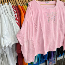 Load image into Gallery viewer, Sparkle Butterfly Femme Long Sleeve T-Shirt
