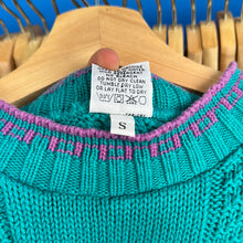 Load image into Gallery viewer, Teal Cableknit Sweater
