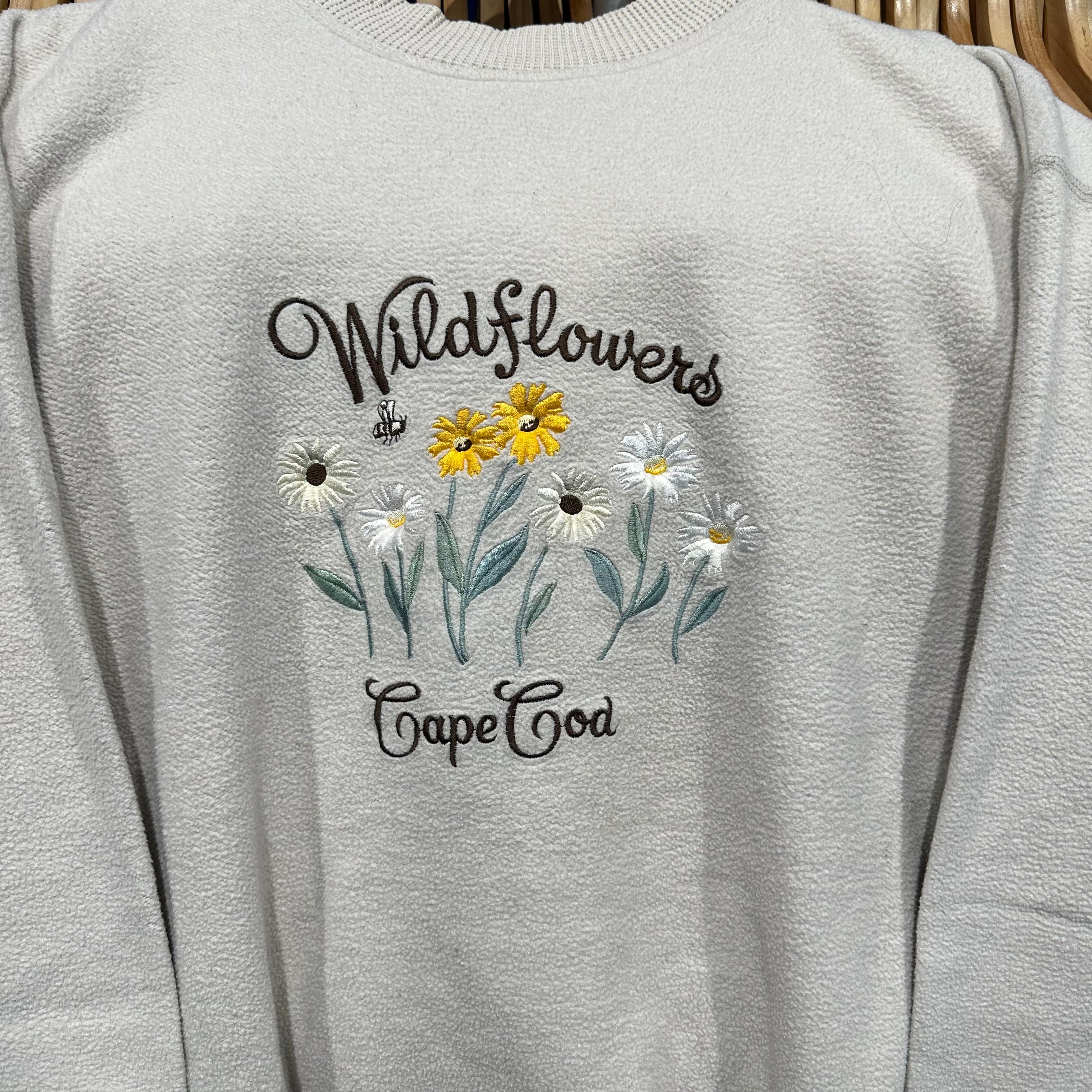 Wildflowers of Cape Cod Fleece Like Crewneck Sweatshirt