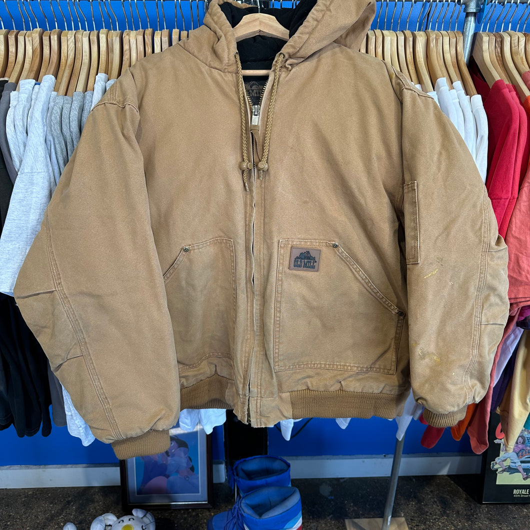 Old Mill Tan Hooded Work Jacket