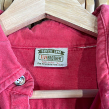 Load image into Gallery viewer, Five Brothers Salmon Chambray Button Up
