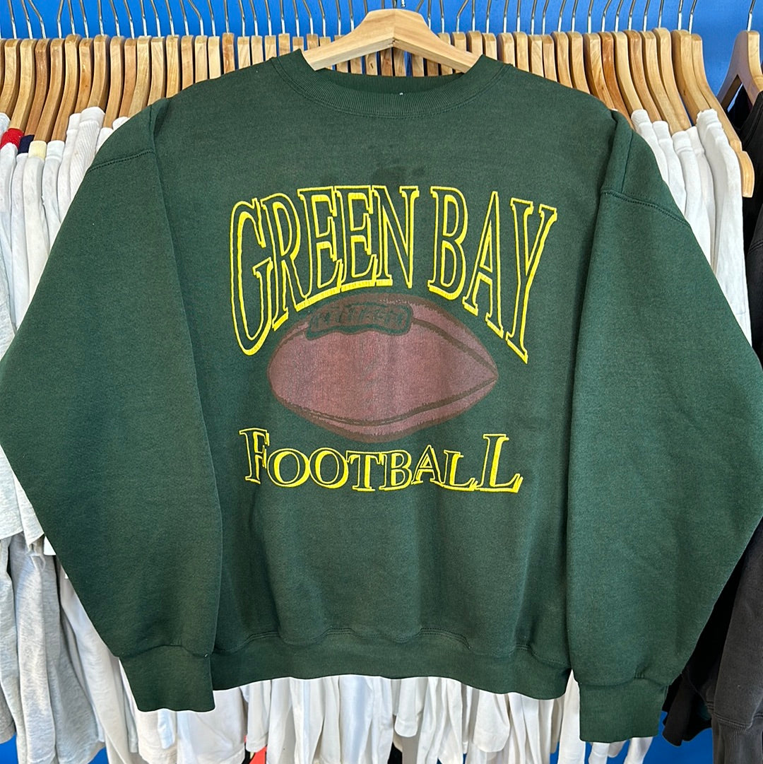 Green Bay Packers Football Green Crewneck Sweatshirt