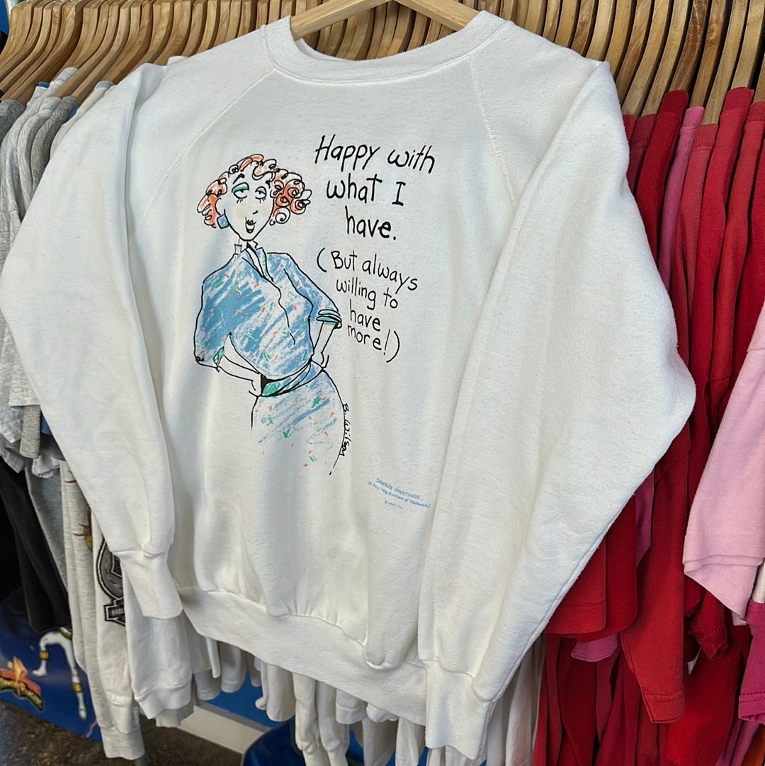 Happy With What I Have Crewneck Sweatshirt
