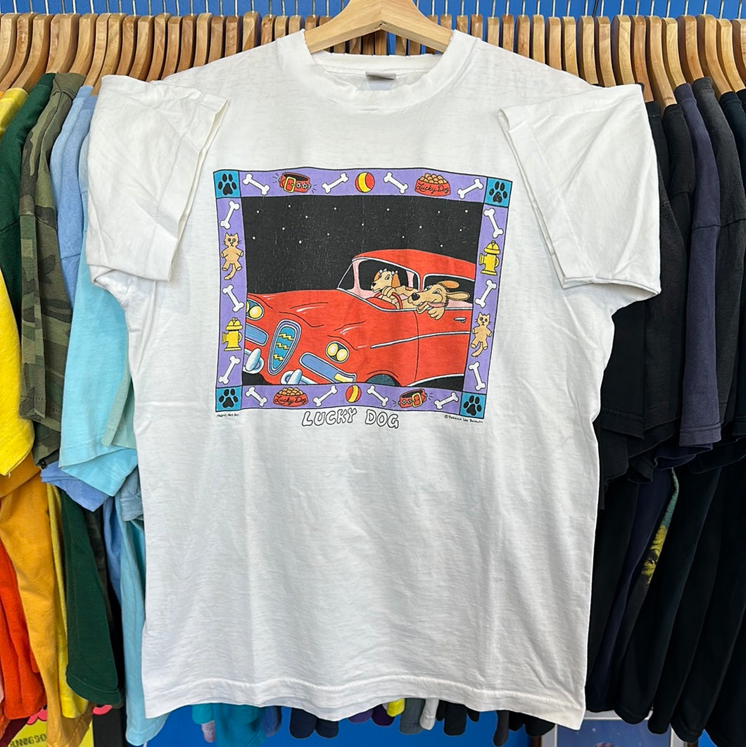 Lucky Dog Driving T-Shirt