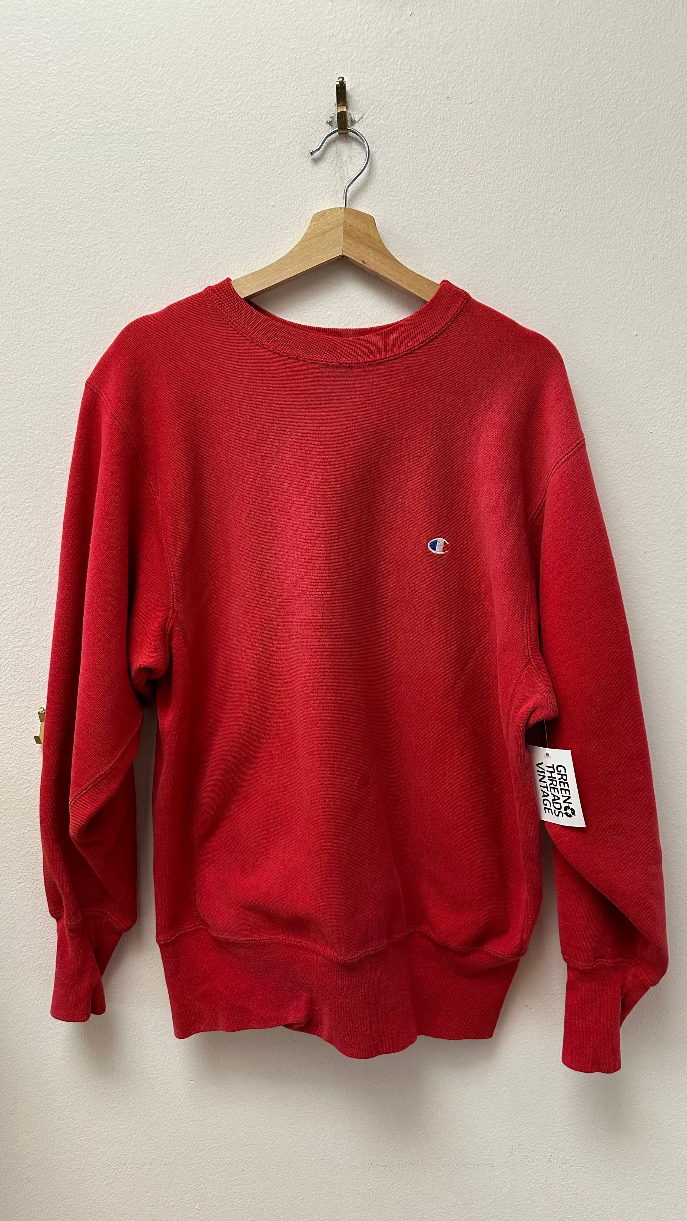 Red Champion Reverse Weave Sweatshirt