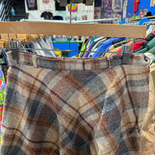Load image into Gallery viewer, Tan/Red Plaid Wool Skirt
