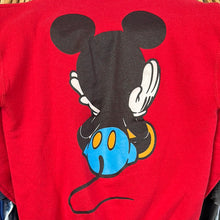 Load image into Gallery viewer, Mickey Mouse Front and Back Red Crewneck Sweatshirt
