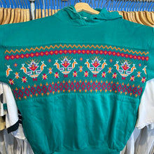 Load image into Gallery viewer, Cross Stitch Detail Hoodie Sweatshirt

