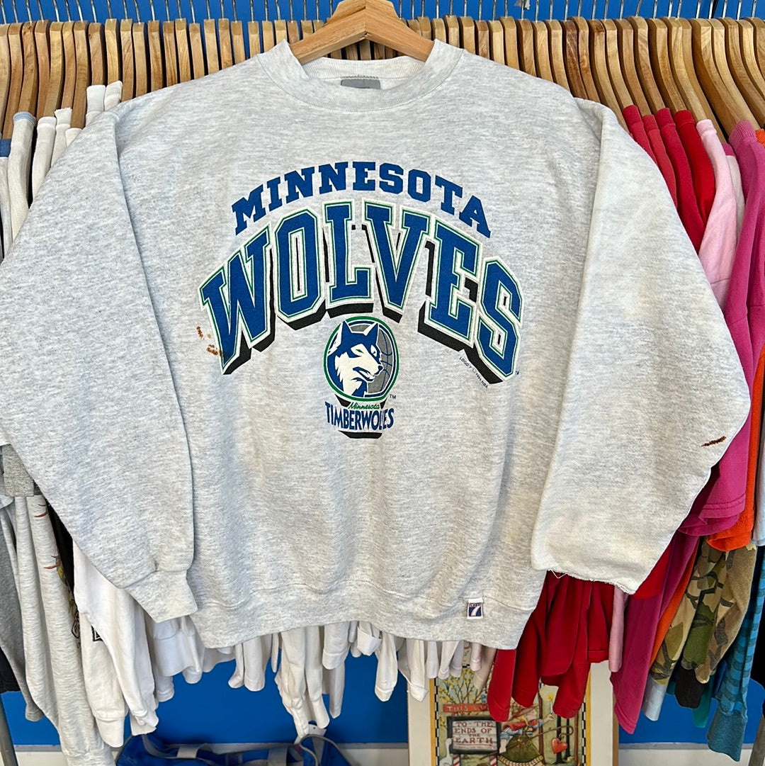 MN Timberwolves Script Crewneck Sweatshirt