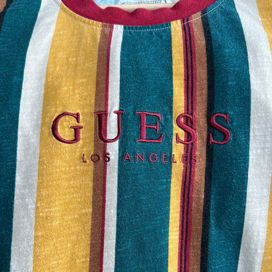 Guess Vertical Stripe Long Sleeve T-Shirt