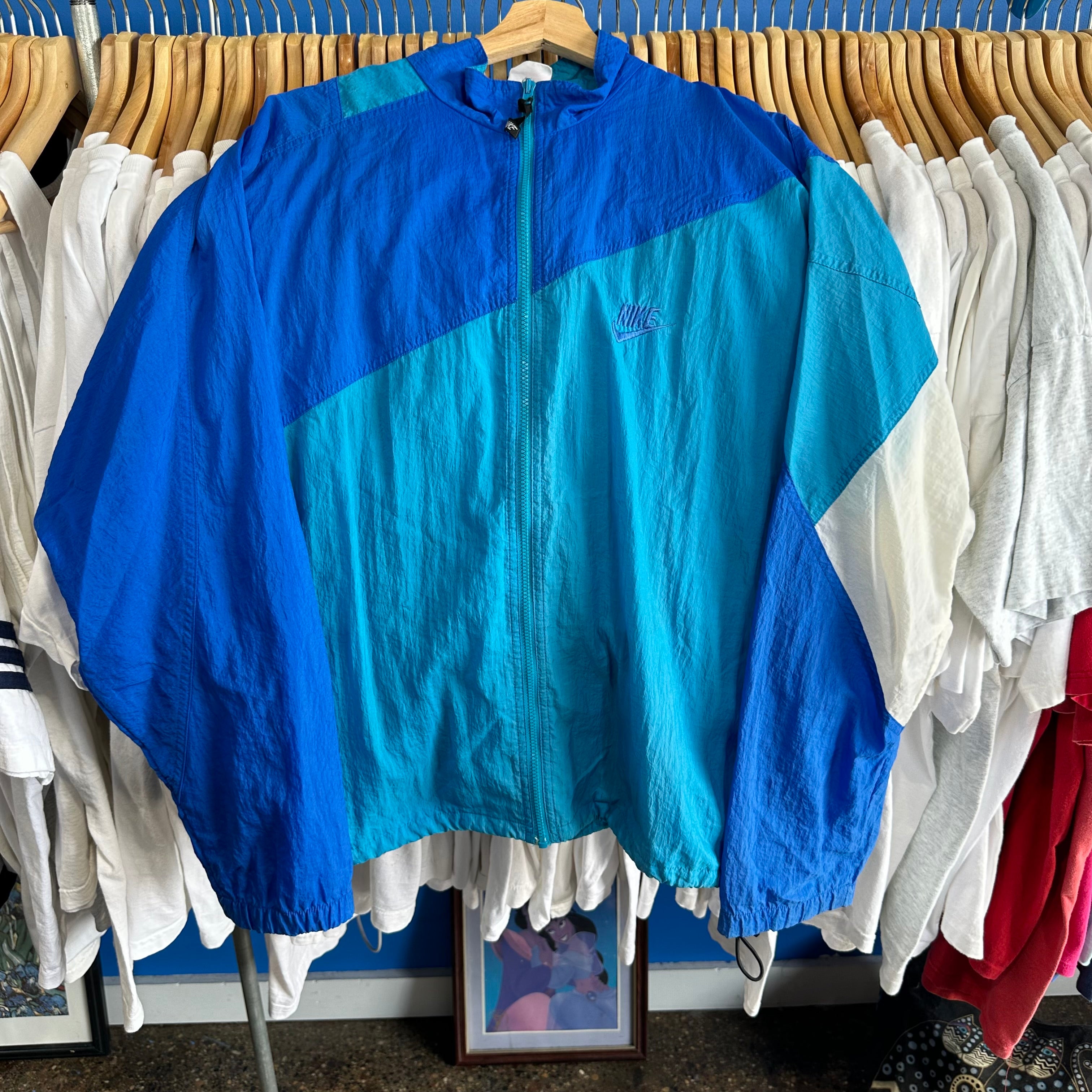 Nike Blue Windbreaker Jacket