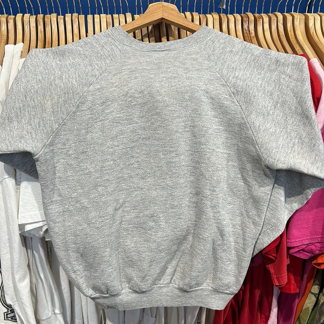 MN Vikings Grey Helmet Crewneck Sweatshirt