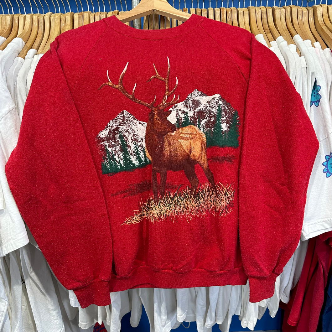 Elk in the Mountains Crewneck Sweatshirt