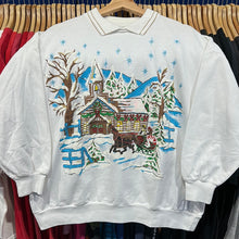 Load image into Gallery viewer, Winter Church Scene Grandma Sweatshirt
