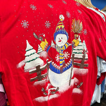 Load image into Gallery viewer, Glitter Snowman Crewneck Sweatshirt
