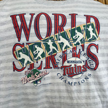 Load image into Gallery viewer, MN Twins 1991 World Series Striped T-Shirt
