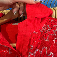 Load image into Gallery viewer, Red Femme Fringe Cowboy Button Up
