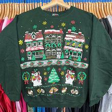 Load image into Gallery viewer, Holiday Town Snowmen Crewneck Sweatshirt
