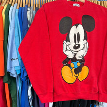 Load image into Gallery viewer, Mickey Mouse Front and Back Red Crewneck Sweatshirt
