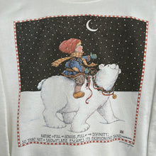 Load image into Gallery viewer, Mary Englebrit Polar Bear and Child Crewneck Sweatshirt
