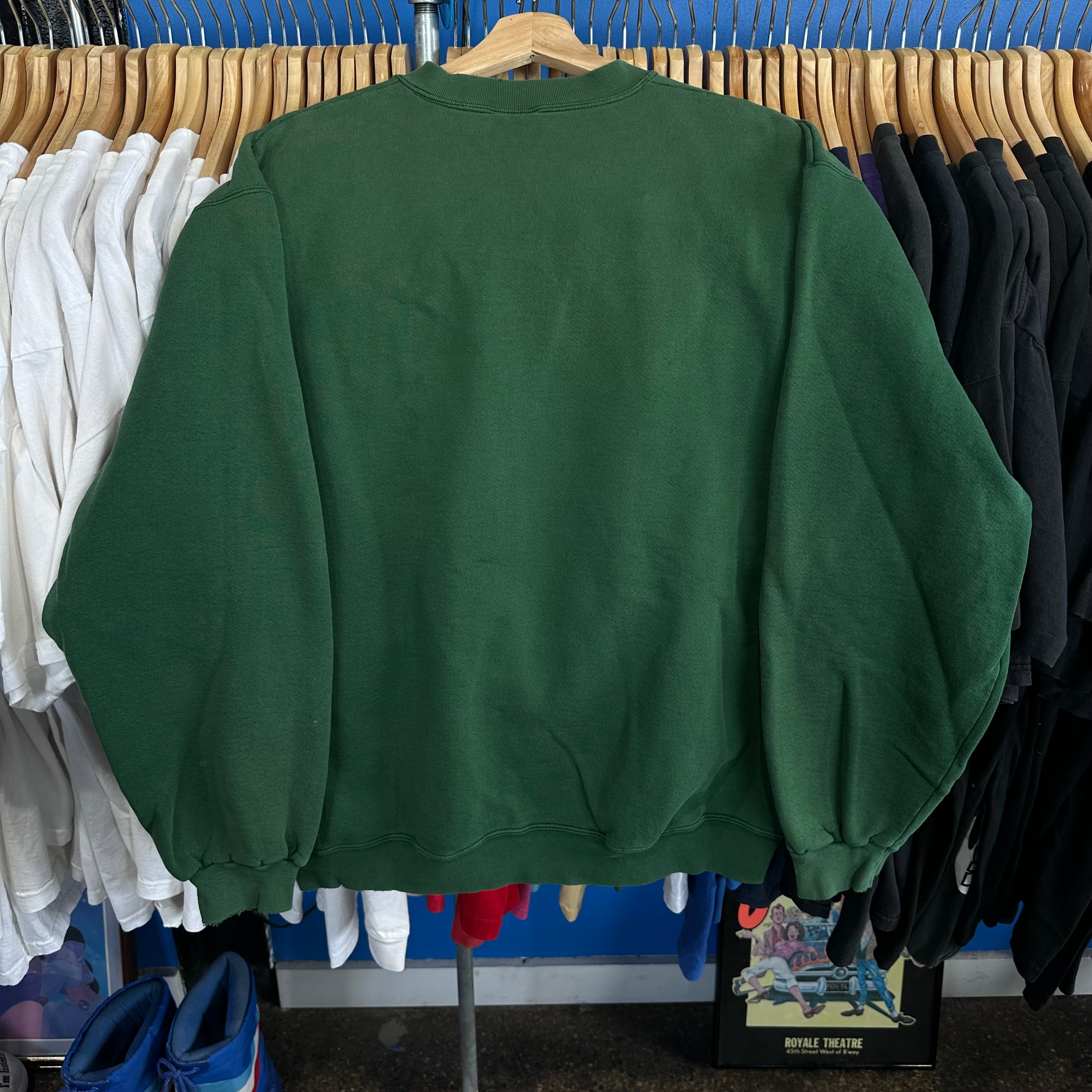 Minneapolis Embroidered Green Crewneck Sweatshirt