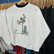 Load image into Gallery viewer, Chickadee Mailbox Collared Crewneck Sweatshirt
