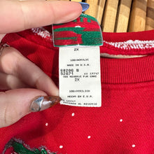 Load image into Gallery viewer, Holiday Fireplace Scene Crewneck Sweatshirt
