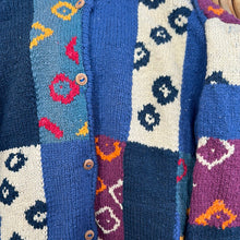 Load image into Gallery viewer, Checker Rectangle Patterned Knitter Sweater
