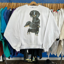 Load image into Gallery viewer, Black Weiner Dog Crewneck Sweatshirt
