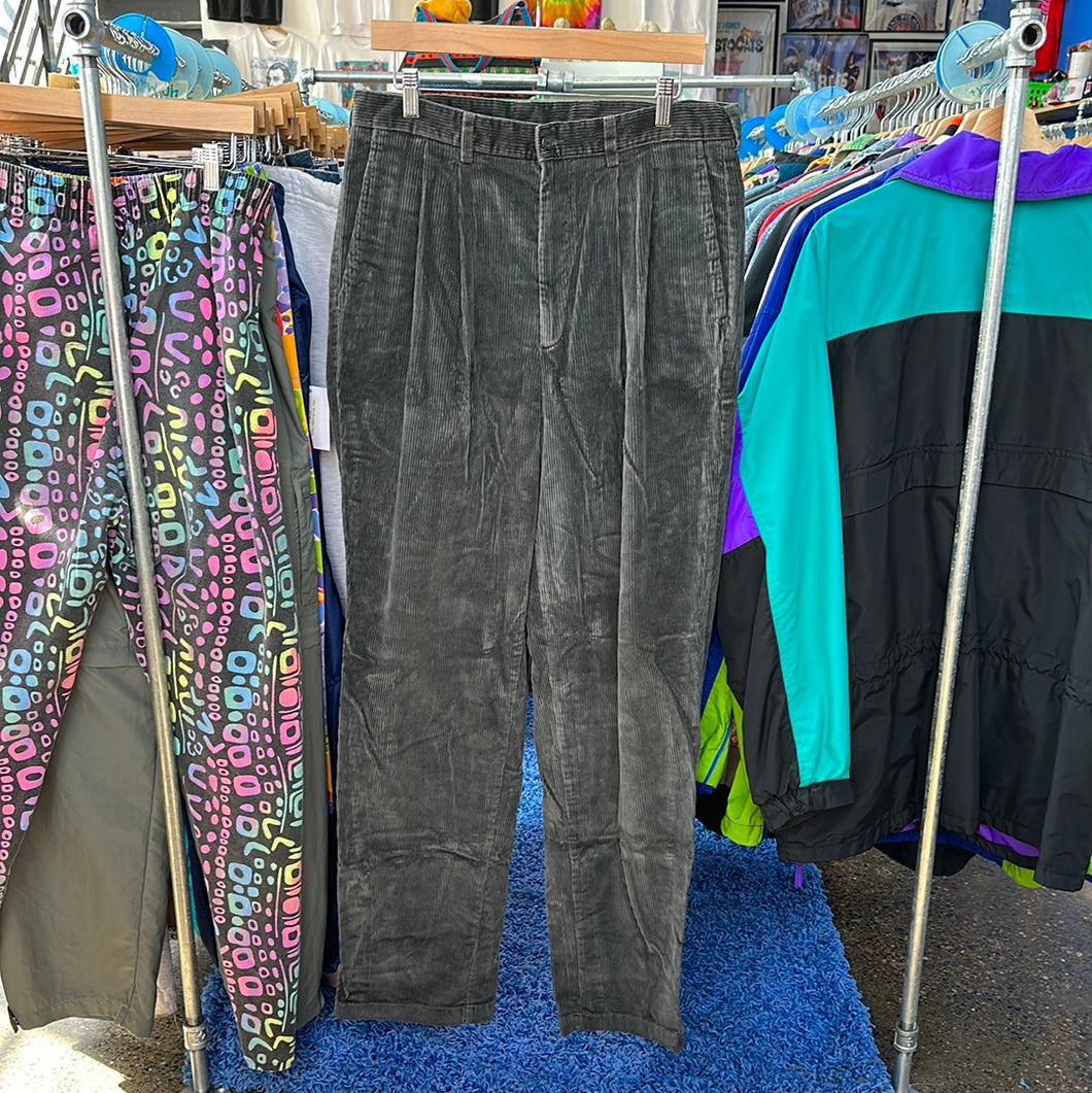 Faded Black Corduroy Pants