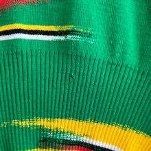 Load image into Gallery viewer, Green Paint Stroke Femme Sweater
