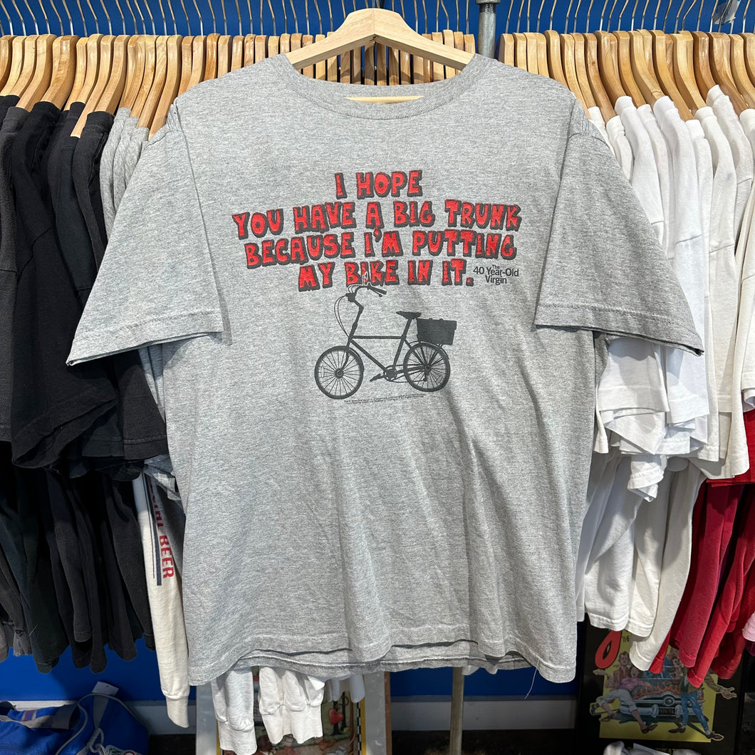 40 Year Old Virgin Bike in the Back T-Shirt