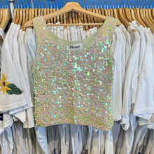 Load image into Gallery viewer, Pastel Green Sequin Femme Tank Top
