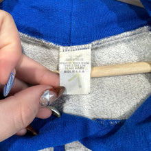 Load image into Gallery viewer, Blue &amp; Gray Color Block Hoodie Sweatshirt
