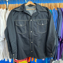 Load image into Gallery viewer, Montgomery Ward Navy Blue Button Up
