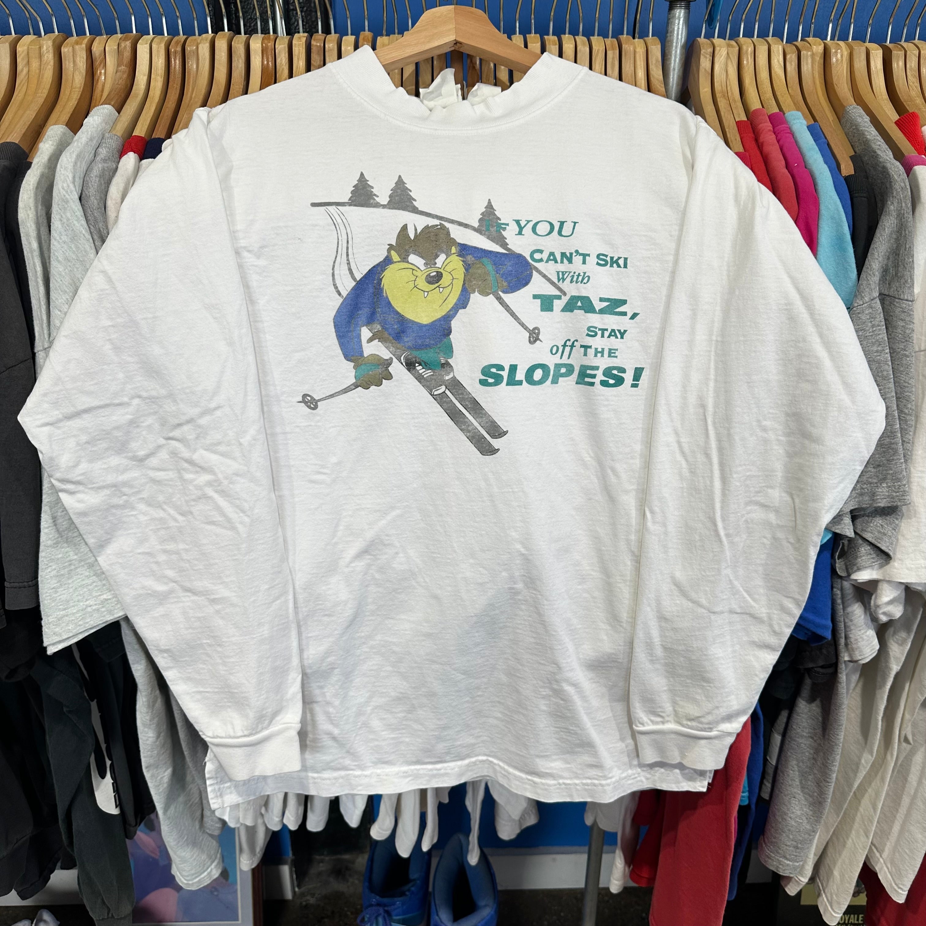 Taz Skiing Long Sleeve T-Shirt