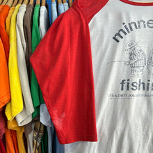 Load image into Gallery viewer, Minnesota Fishing 3/4 Sleeve Baseball T-Shirt
