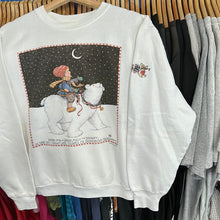 Load image into Gallery viewer, Mary Englebrit Polar Bear and Child Crewneck Sweatshirt
