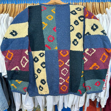Load image into Gallery viewer, Checker Rectangle Patterned Knitter Sweater
