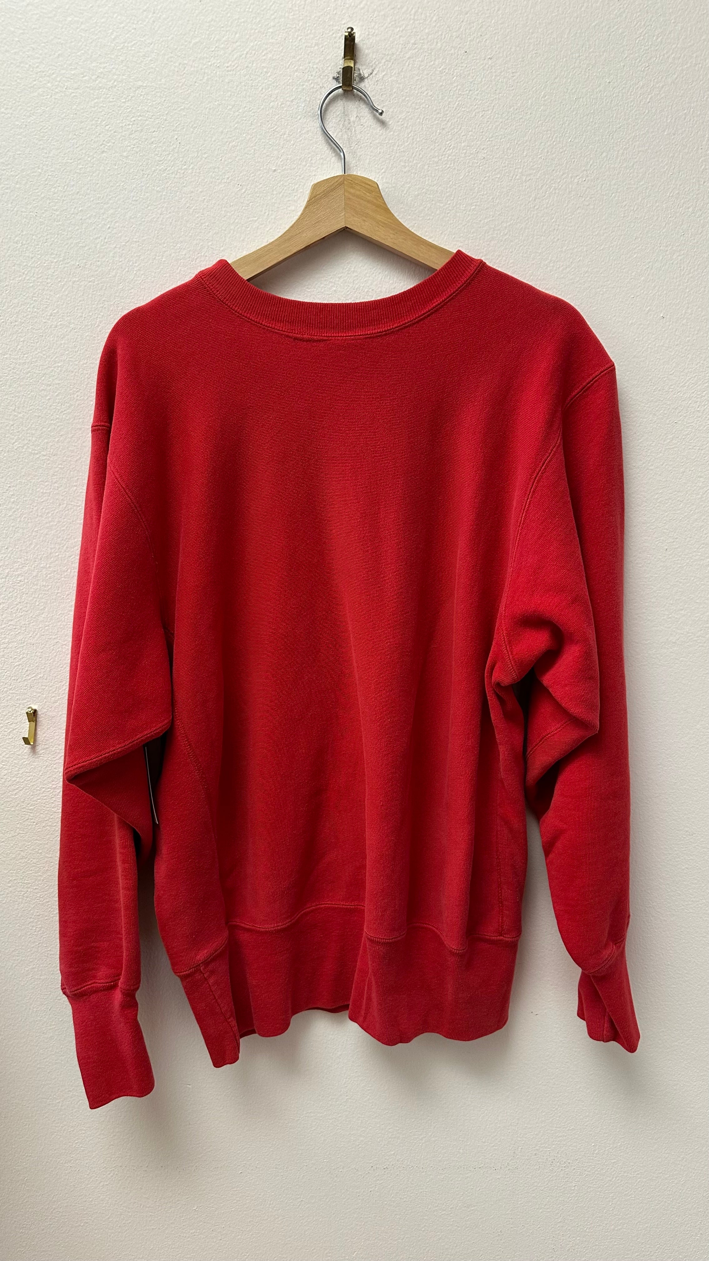Red Champion Reverse Weave Sweatshirt