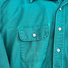 Load image into Gallery viewer, Five Brothers Green Chambray Button Up
