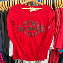 Load image into Gallery viewer, Harley Davidson Red Sparkle Long Sleeve
