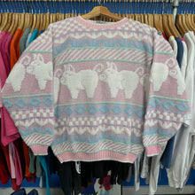 Load image into Gallery viewer, Pastel Rose Pig Sweater
