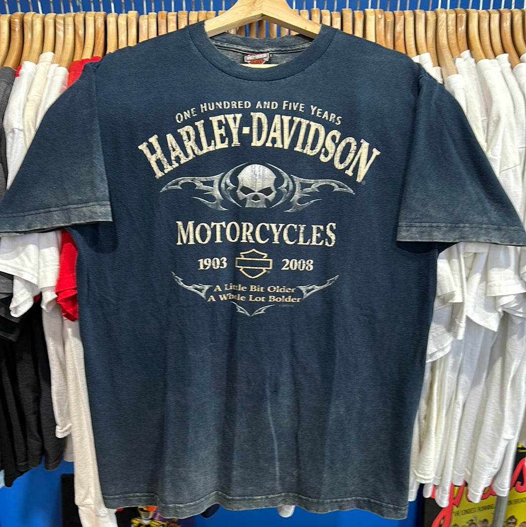 Great Lakes Skull Harley Davidson T-Shirt